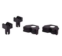 wolfcraft Set di ganasce per il serraggio di oggetti piatti e arrotondati, 4 pz. I 6174000 I Per svariate possibilità di serraggio su tutti i tavoli con fori da 20 mm