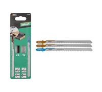 wolfcraft Set di lame per seghetti alternativi per installazione di cucine, 3 pezzi. - Per realizzare tagli in legno rivestito e profili in metallo e plastica - 2342000