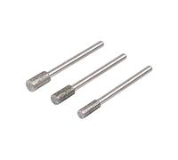 wolfcraft Set di molette diamante, cilindriche, 3 pezzi I 5987000 I Per levigare ceramica, vetro, piastrelle e metalli non ferrosi