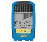 wolfcraft Set di punte in metallo HSS rullate da 16 pezzi, 7103000