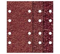 wolfcraft Set di strisce abrasive in velcro da 10 pezzi, per legno/metallo, 1762000