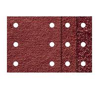 Wolfcraft Strisce abrasive 1761000 - Velcro corindone 100x115mm grana 60 - Set 10 pz legno/metallo