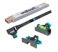 wolfcraft Set di trasformazione per doppiometro, 4 pezzi 8623000 - Trasforma i