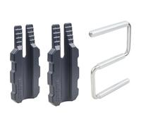wolfcraft Set montaggio porte, 3 pz. I 3674000 I Per agganciare, regolare e trasportare porte senza l'aiuto di altre persone