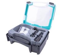 wolfcraft Set per la lavorazione del legno per smerigliatrice angolare, 4 pz. I 4400000 I Per fresare, modellare e raspare il legno senza produrre polvere