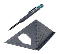 wolfcraft Set per "Misurare e marcare" I 8659000 I Set per misurare e tracciare superfici e pezzi tridimensionali