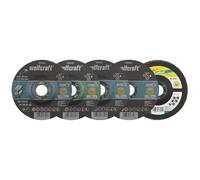 wolfcraft Set per smerigliatrice angolare in 5 pezzi, 1664000