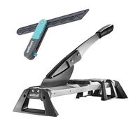 wolfcraft Set per Taglio e Trasferimento Angoli per Laminato e Vinile | Set di taglierina VLC 800 e guida angolare per posa precisa di pavimenti in laminato e vinile, articolo 8658000