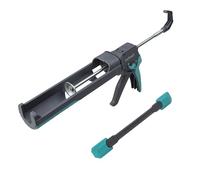 wolfcraft Set per tracciare e lisciare fughe in silicone - Set composto da una pistola per silicone e un lisciafughe, ideale per lavorare in spazi ristretti