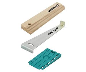 wolfcraft Set Posa Pavimenti di Design, Laminato e Parquet - 3 Pezzi - NUOVO