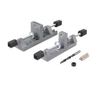 wolfcraft Set universale di spinatura I 3750000 I Per eseguire i fori per le spine con precisione, senza misurazione né marcatura