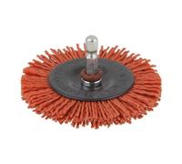 WOLFCRAFT - SPAZZOLA A DISCO CON FILO DI NYLON A GRANA GROSSA AGGRESSIVA Ø 100 MM. 1502000