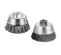 wolfcraft Spazzola a tazza con filo di acciaio inossidabile, 2702000