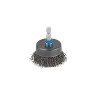 wolfcraft Spazzola a tazza con filo d'acciaio I 2109000