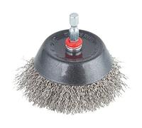 wolfcraft Spazzola a tazza con filo di acciaio inossidabile, 2746000