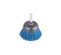 wolfcraft Spazzola a tazza con filo di nylon, delicata, 2728000