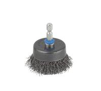 wolfcraft Spazzola a tazza con filo d'acciaio I 2108000