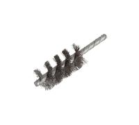 Wolfcraft Spazzola Cilindrica Con Filo D'Acciaio, Argento, 28 mm