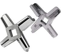 WolfCut 1 coltello a croce Eversharp in acciaio inox per pistone tritacarne misura 32