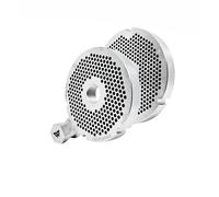 Wolfcut Set di dischi per tritacarne Longlife in acciaio inox con 4 scanalature e filettatura 3,0 mm + foro 3,5 mm e tappo a vite compatibile con tutte le marche comuni tritacarne taglia 32