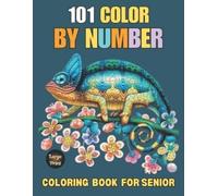 Wolfe Way 101 Large Print Color By Number Coloring Book For Senior (Tascabile)