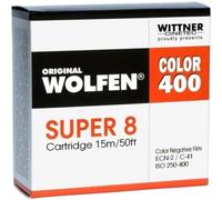 Wolfen Color 400 Super 8, ISO 250-400 con download di scansione 2K di sviluppo