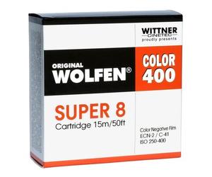 Wolfen Colore 400 Super 8, 15 m ISO 250-400 senza sviluppo