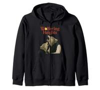 Wolfering Heights Parodia Gotica al Chiaro di Luna del Lupo Felpa con Cappuccio