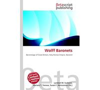 Wolff Baronets: Baronetage of Great Britain, Holy Roman Empire, Baronet