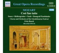 Wolfgang Amadeus Moz Cosi Fan Tutte (Busch, Glyndebourne Chorus and Orchest (CD)