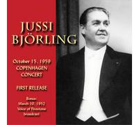 Wolfgang Amadeus Mozar Jussi Björling: October 15, 1959 - Copenhagen Concer (CD)