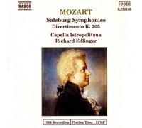 Wolfgang Amadeus Mozar Salzburg Symphonies (Edlinger, Capella Istropolitana (CD)