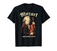 Wolfgang Amadeus Mozart Album Logo, Compositore di Musica Classica Maglietta