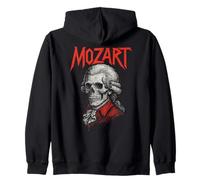 Wolfgang Amadeus Mozart Compositore di Musica Classica Death Metal Felpa con Cappuccio
