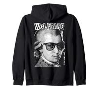 Wolfgang Amadeus Mozart Compositore Retro Pop Art Musica Felpa con Cappuccio