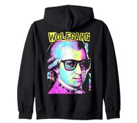 Wolfgang Amadeus Mozart Compositore Retro Pop Art Musica Felpa con Cappuccio