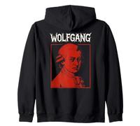Wolfgang Amadeus Mozart Death Metal, Musica Classica Goth Felpa con Cappuccio