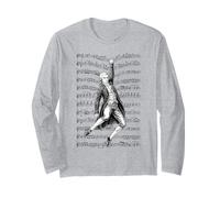 Wolfgang Amadeus Mozart Divertente Compositore Partiture Musicista Maglia a Manica