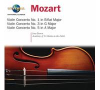 Wolfgang Amadeus Mozart/Iona Brown - Violin Concertos No. 1, 3 & 5