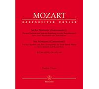 Wolfgang Amadeus Mozart: Notturni (6) (Canzonettas) (K.346 (439a), 436-439, 549) (Urtext) (Full Score). For Voce di Soprano, Ensemble