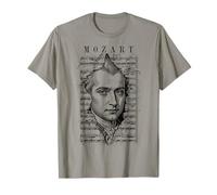 Wolfgang Amadeus Mozart Spartito Classico Note Vintage Maglietta
