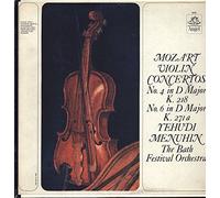 Wolfgang Amadeus Mozart / Yehudi Menuhin - Mozart Violin Concertos - Angel Records - 36152 - Canada - - Very Good Plus (VG+)/Very Good Plus (VG+) - LP, Mono