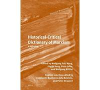 Wolfgang Haug Historical-Critical Dictionary of Marxism (Copertina rigida)