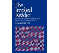 Wolfgang Iser The Implied Reader (Tascabile)