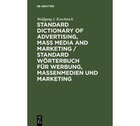 Wolfgang J. Kos Standard Dictionary of Advertising, Mass Medi (Copertina rigida)