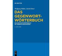 Wolfgang Müller Jakob Ebner Das Gegenwort-Wörterbuch (Copertina rigida)