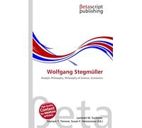Wolfgang Stegmüller: Analytic Philosophy, Philosophy of Science, Economics