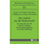 Wolfgang Von Ungern-Sternberg Jürgen Von Ung Der Aufruf An di (Copertina rigida)