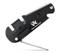 Wolfgangs KlingenDoktor 5 in 1 - Premium Pocket Klingenschärfer & Survival Tool - Geeignet für die gängigsten Klingenarten sowie Wellenschliff Schärfer - Perfektes Outdoor Zubehör