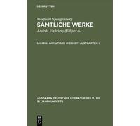 Wolfhart Spange Sämtliche Werke, Band 6, Anmutiger Weisheit L (Copertina rigida)